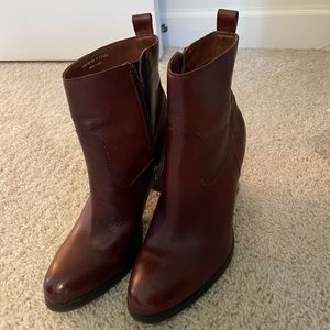 Cole Haan merlot leather boots